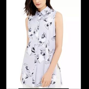 Alfani Printed Tunic Top NEW